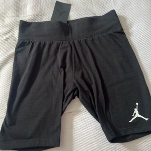 Black Jordan biker shorts
